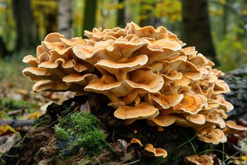 mushrooms in the forest