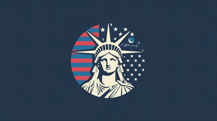4th july, independence day of US. vector illustration. - obrazy, fototapety, plakaty