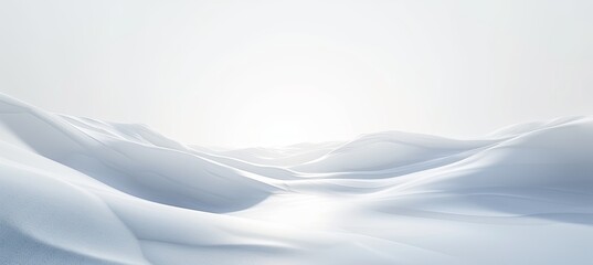 White background with waves, clouds, ice caps, hills, and an electric blue sky banner background