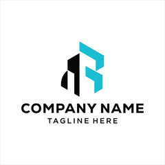 Fototapeta premium letter R real estate investment building construction logo, design inspiration, vector
