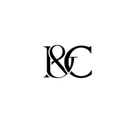 Initial Letter Logo. Ampersand Symbol. Logotype design. Simple Luxury Black Flat Vector IC