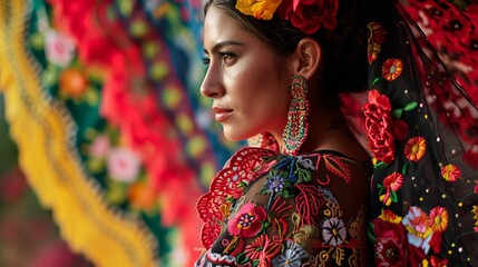 Beauty in Patterns: Mexican Bride's Attire