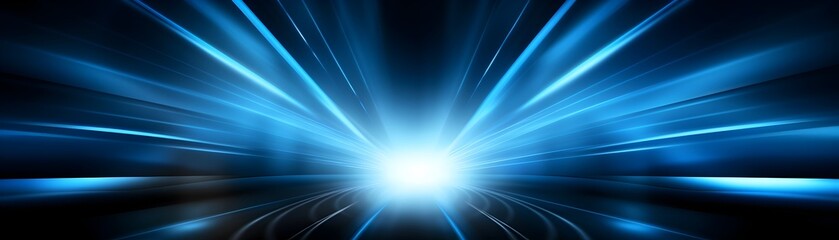 Fototapeta premium Captivating Beams of Radiant Light Illuminate the Dazzling Atmosphere of a Futuristic Event
