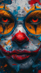 Vector t shirt art ready to print colour full graffiti illustration of Comic cartoon characters,generative ai