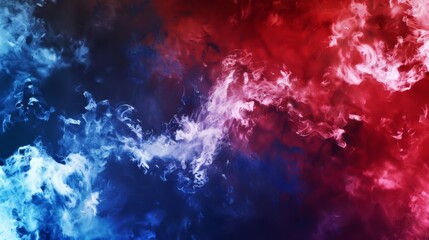 Labor Day is commemorated with a vibrant Red, White, and Blue colored dust explosion background