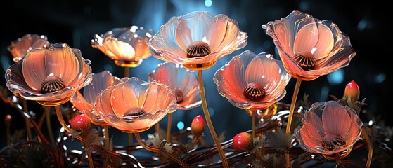 a many pink flowers that are in a vase