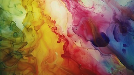  the dynamic energy of a colorful alcohol ink abstract creation, where vivid hues explode across the canvas in a riot of color and movement,   - obrazy, fototapety, plakaty