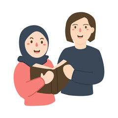 illustration for world book day celebration