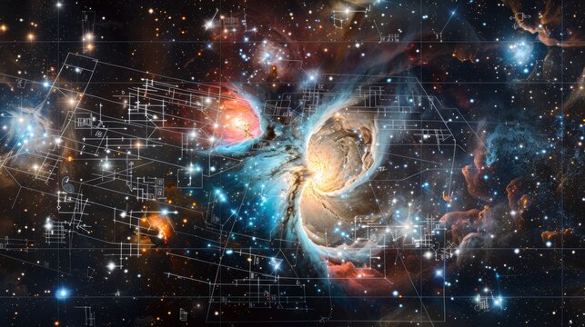 A vast group of stars shines brightly in the night sky, forming the breathtaking Orion constellation. This celestial spectacle showcases the brilliance and vastness of the universe.