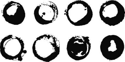  Grungy circle, vector grunge circles, grunge round shapes, different circle brush strokes, hand drawn paint brush circle logo farm