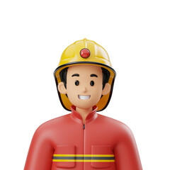 3D Character Fireman Avatar