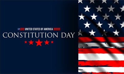 Happy Constitution day United States Of America September 17TH background vector illustration