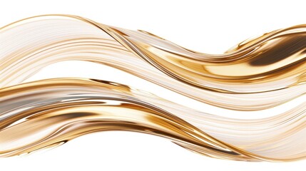 Gold and white wave that appears to be made of gold