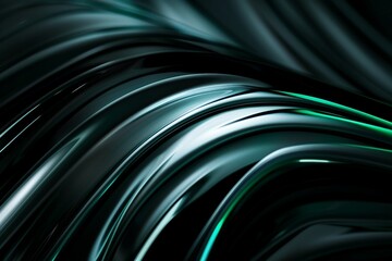 a black and green abstract background with lines