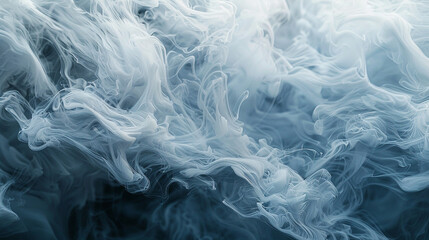 Visualize ethereal waves of pale blue and gray mingling together, casting a soothing aura over the scene.