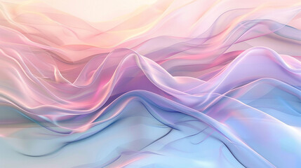 Fototapeta premium Subtle and harmonious waves of color gently shifting across the background, a calming and ethereal atmosphere Ai Generative