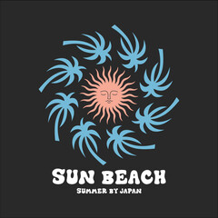 Japanese Flair Meets Tropical Paradise Vector Summer Charm