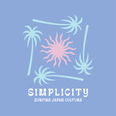 Japanese Flair Meets Tropical Paradise Vector Summer Charm