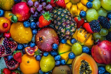 a bunch of fruit that is laying on the ground