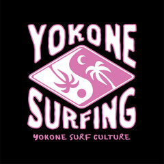 Exploring Surfing with a Japanese Twist Groovy Asia  T-Shirt Design