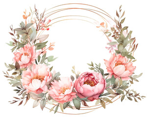 A flower arrangement with pink and white flowers in a circle.