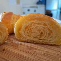 Homemade fresh baked delicious Croissant.