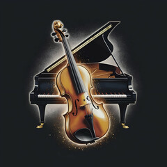 Musical instruments - Piano and Violin