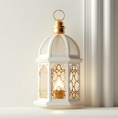 Eid mubarak and ramadan kareem greetings with islamic lantern and mosque. Eid al fitr background