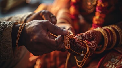 Groom's Sacred Knot: Intimate Photos