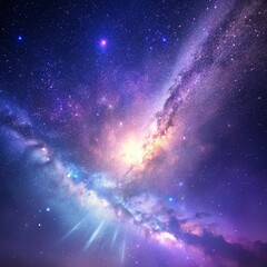 Naklejka premium galaxy background