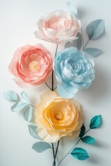 pastel color flowers bouquet, for decoration wallpaper