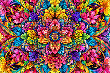 abstract floral colorful background