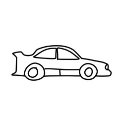 car line vector illustration