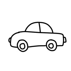 car line vector illustration