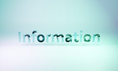 Informationの3D文字
