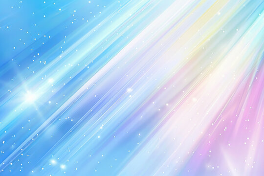 Abstract, holographic and wallpaper with rainbow refraction, glitter and 3d rays foil. Neon, prism or light from crystal with reflective effect, digital future or creative design and lgptq colour