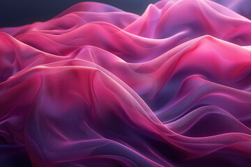 A pink and purple abstract background with flowing wavy lines, creating an ethereal and dreamy atmosphere. Created with Ai