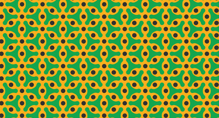 Vector seamless pattern. Modern stylish texture. Repeating geometric tiles with hexagonal elements.