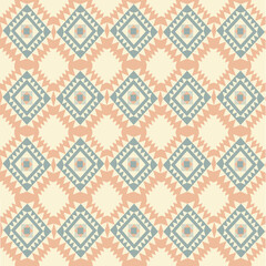 Traditional ethnic,geometric ethnic fabric pattern for textiles,rugs,wallpaper,clothing,sarong,batik,wrap,embroidery,print,background,vector illustration,pastel colors, green,brown