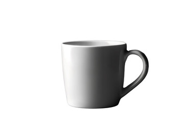 White ceramic tea cup on Transparent Background PNG
