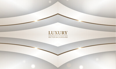 Luxury abstract vector background with 3D elegant frame.
