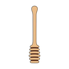 cartoon Vector illustration honey dipper icon Isolated on White