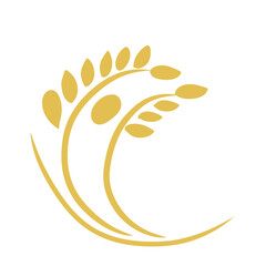 Agriculture wheat vector icon