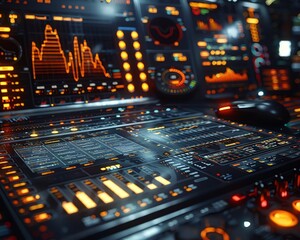 A detailed view of a professionals desk with asset allocation spreadsheets and secured loan contracts