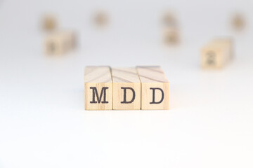 abbreviation mdd major depressive disorder  mental health concept or depression
