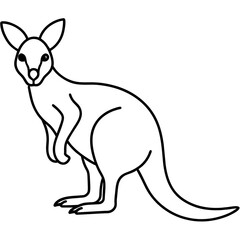 kangaroo mascot,crocodile silhouette,kangaroo face vector,icon,svg,characters,Holiday t shirt,black kangaroo face drawn trendy logo Vector illustration,kangaroo line art on a white background