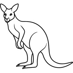 kangaroo mascot,crocodile silhouette,kangaroo face vector,icon,svg,characters,Holiday t shirt,black kangaroo face drawn trendy logo Vector illustration,kangaroo line art on a white background