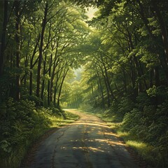 Obraz premium Nurturing the Earth, one road at a time