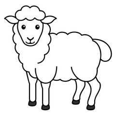 sheep mascot,sheep silhouette,sheep face vector,icon,svg,characters,Holiday t shirt,black sheep drawn trendy logo Vector illustration,sheep line art on a white background