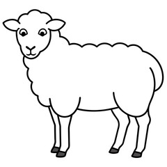 sheep mascot,sheep silhouette,sheep face vector,icon,svg,characters,Holiday t shirt,black sheep drawn trendy logo Vector illustration,sheep line art on a white background